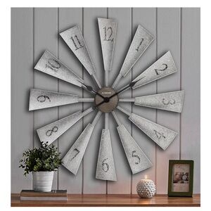 Gray Wall Clock